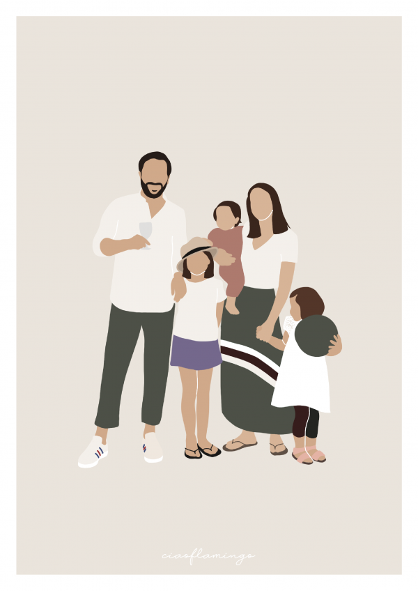 Affiche famille personnalisée